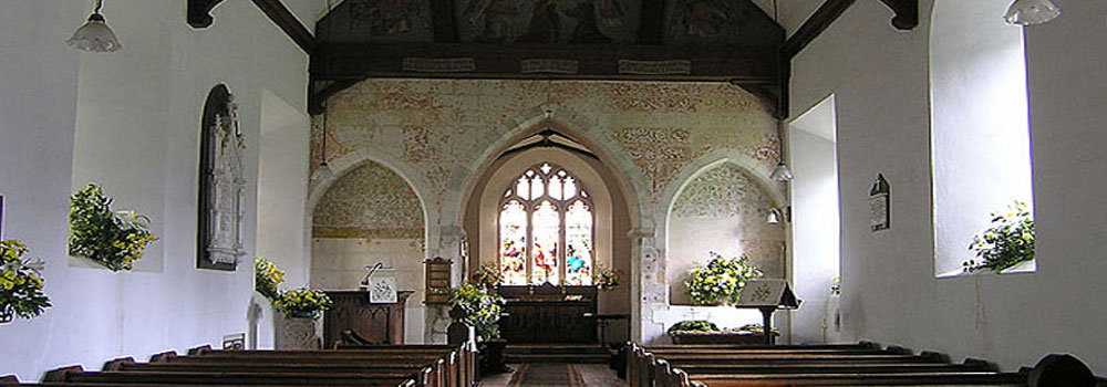 Interior of St. Nicholas Church, Steventon