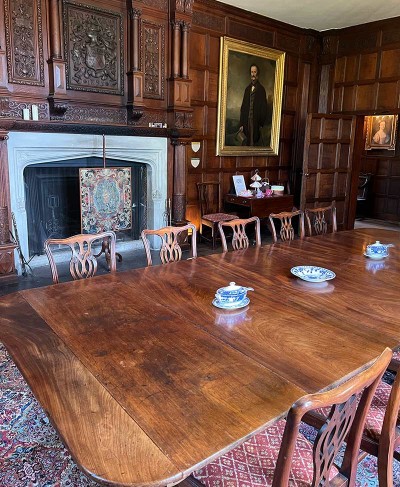 The dining room at Chawton House 