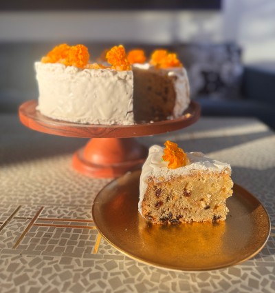 Slice of wedding cake