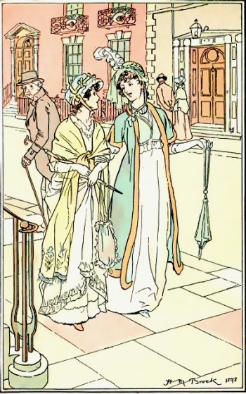 C.E. Brock illustration from Northanger Abbey