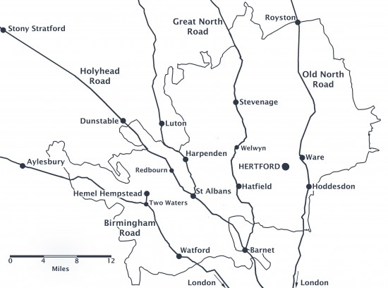 Hertfordshire main map